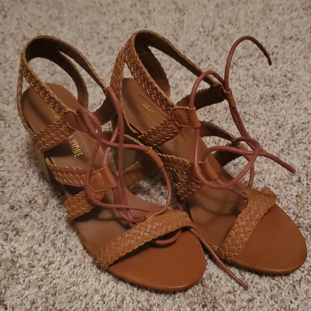 Leila Stone Brown/Tan High Heels